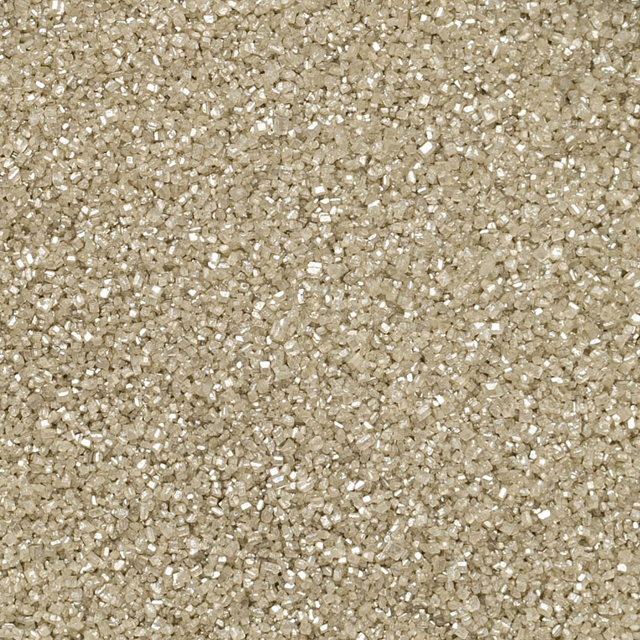 AC Food Crafting Bulk Pearlized Sanding Sugar Sprinkles 50lb-40 Mesh Silver